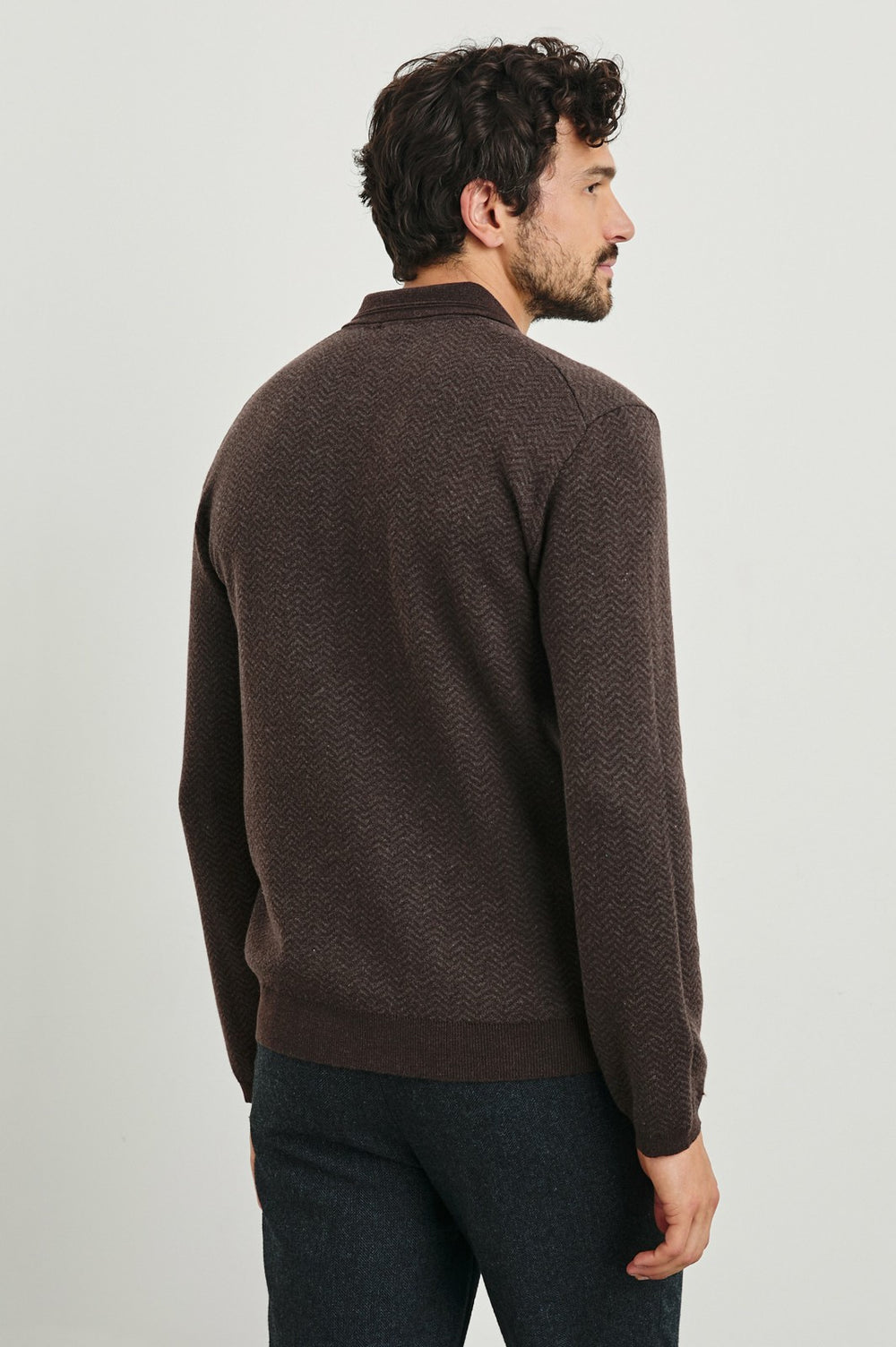 HERRINGTON SWEATER - BROWN HERRINGBONE MELANGE| Rails on sale