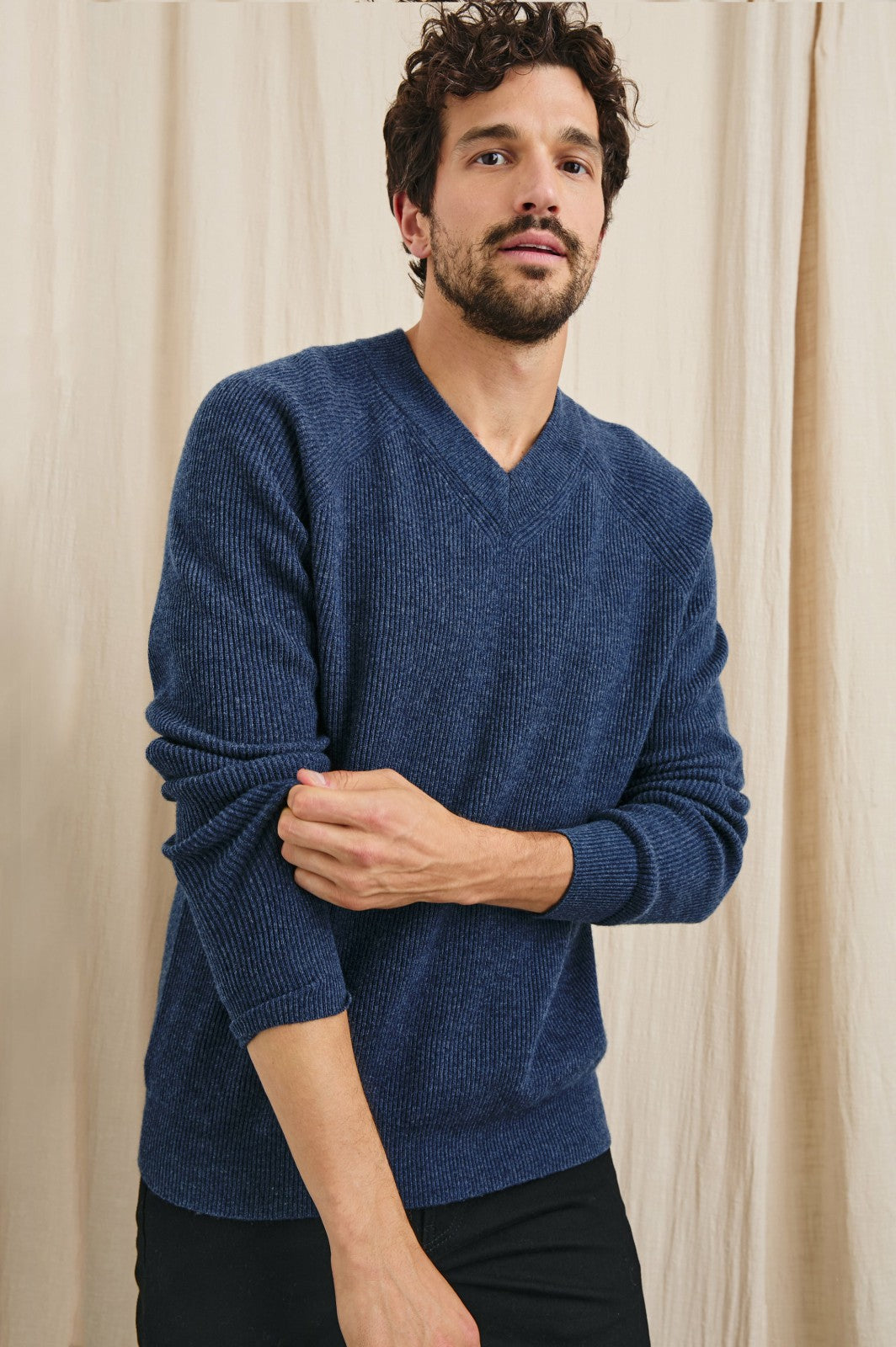 ANSEL SWEATER - BLUE MELANGE| Rails sale