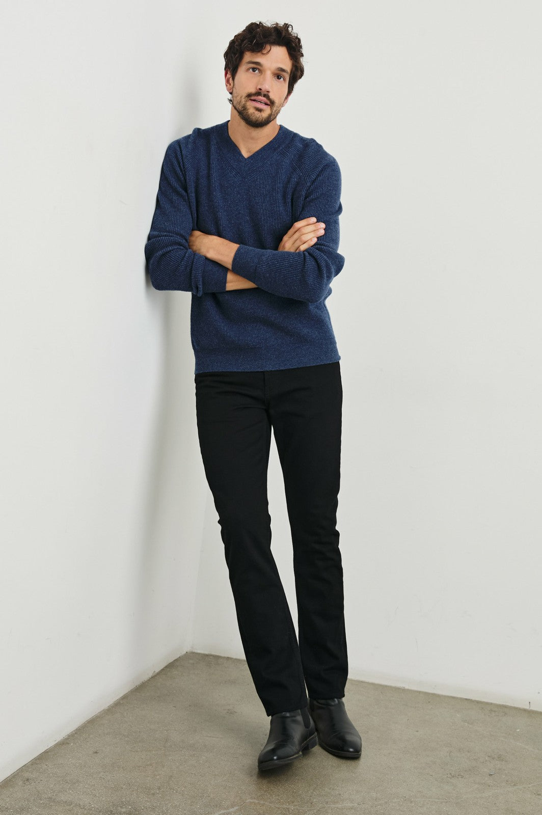 ANSEL SWEATER - BLUE MELANGE| Rails sale