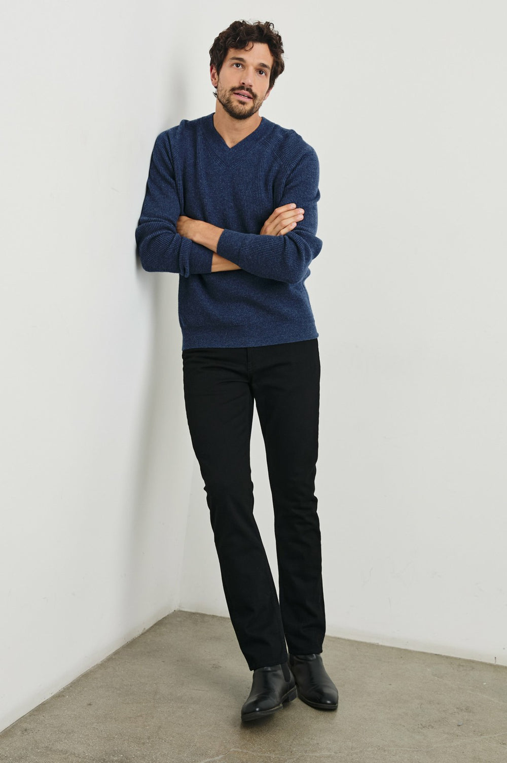 ANSEL SWEATER - BLUE MELANGE| Rails sale