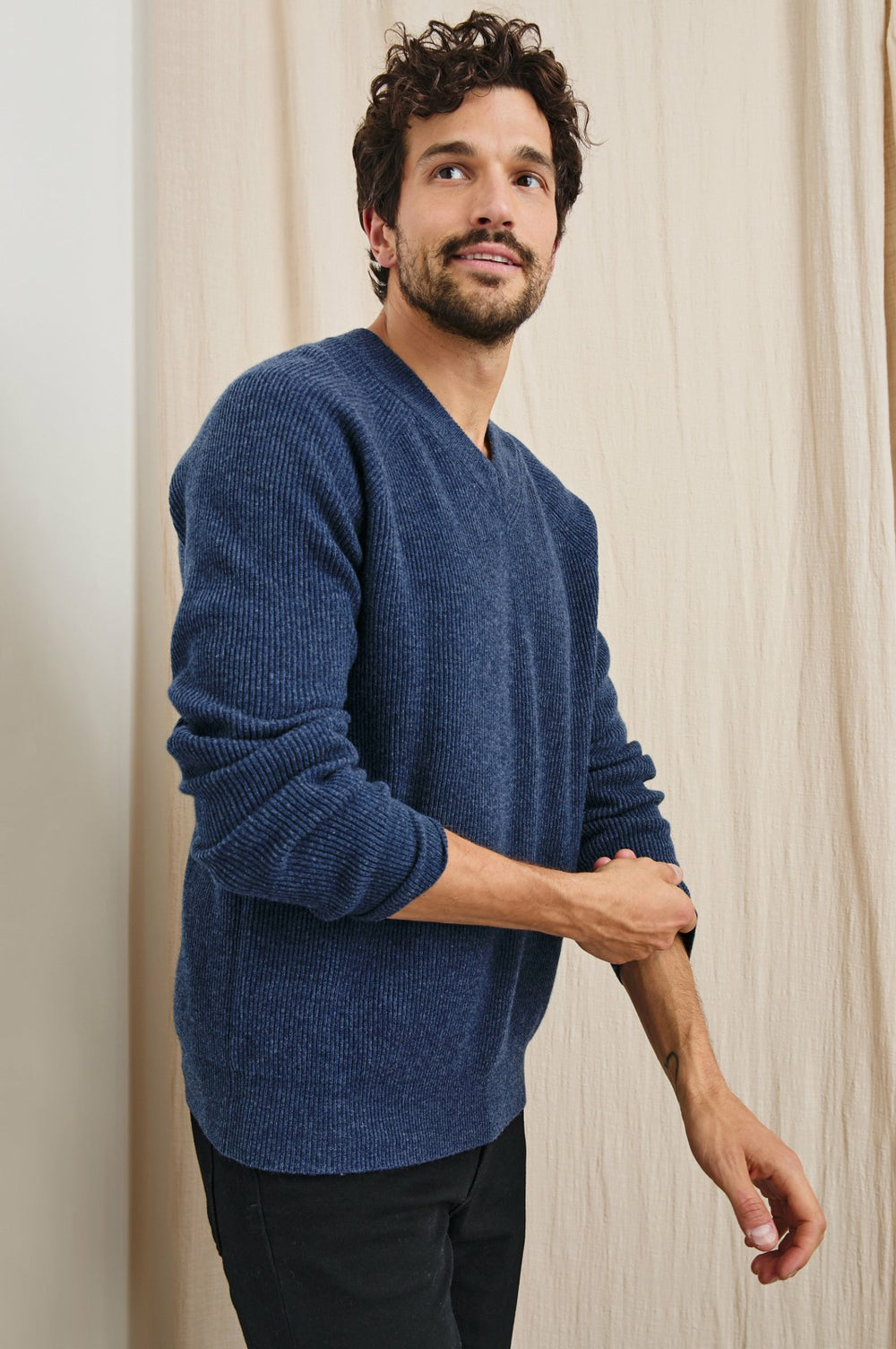 ANSEL SWEATER - BLUE MELANGE| Rails sale