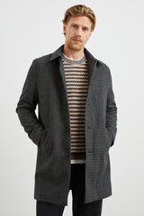 HOCKNEY OVERCOAT - GREY CHECK PLAID| Rails for sale