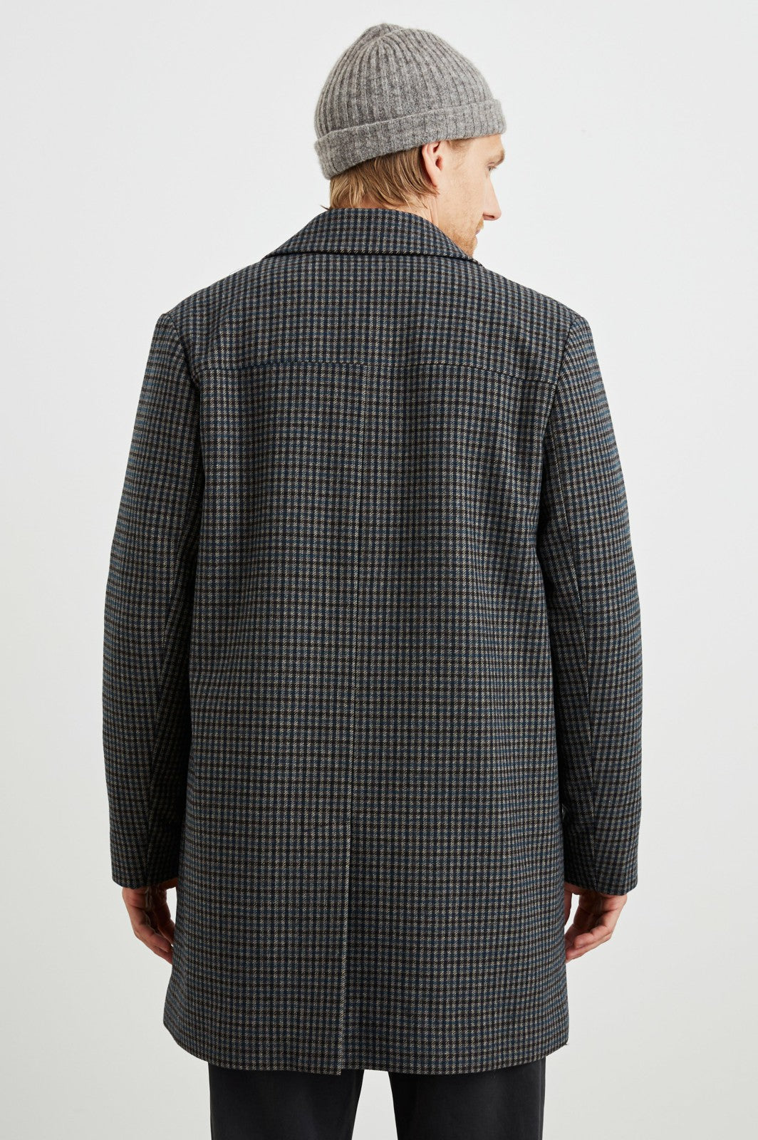 HOCKNEY OVERCOAT - GREY CHECK PLAID| Rails for sale