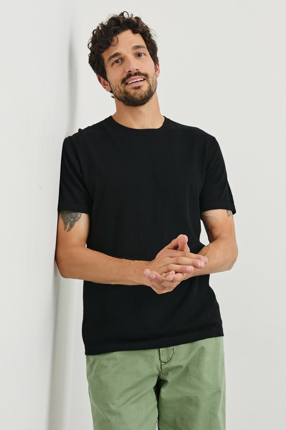 MASON COTTON CASHMERE T-SHIRT - BLACK| Rails outlet