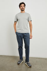 MASON COTTON CASHMERE T-SHIRT - HEATHER GREY| Rails sale
