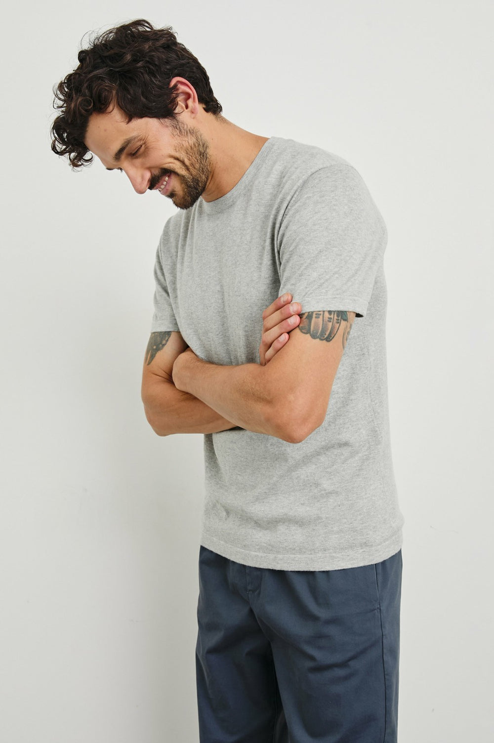 MASON COTTON CASHMERE T-SHIRT - HEATHER GREY| Rails sale