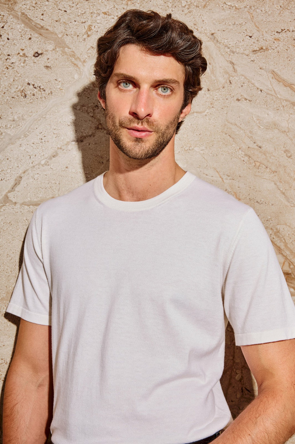 MASON COTTON CASHMERE T-SHIRT - CREAM| Rails discount