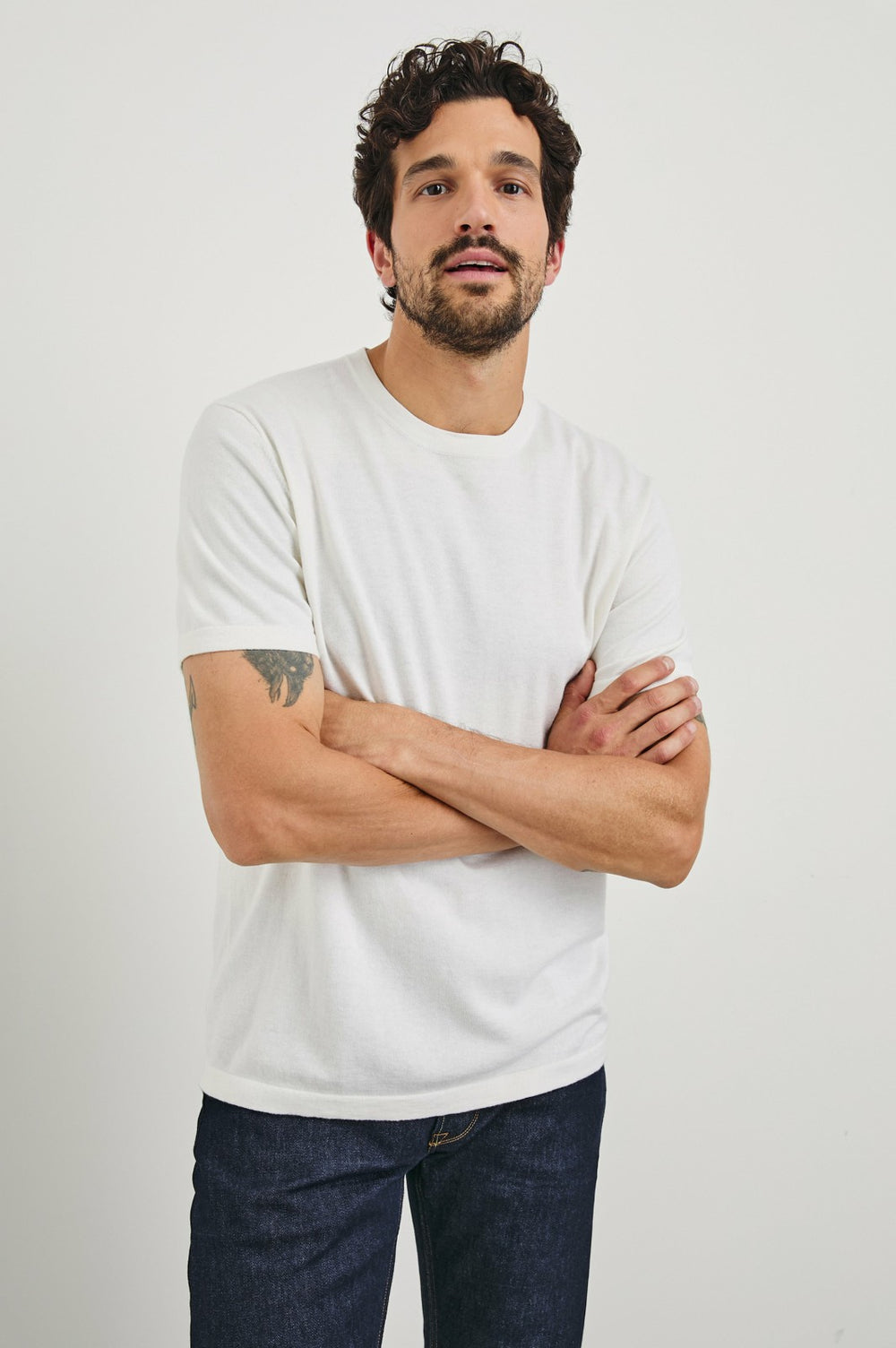 MASON COTTON CASHMERE T-SHIRT - CREAM| Rails discount