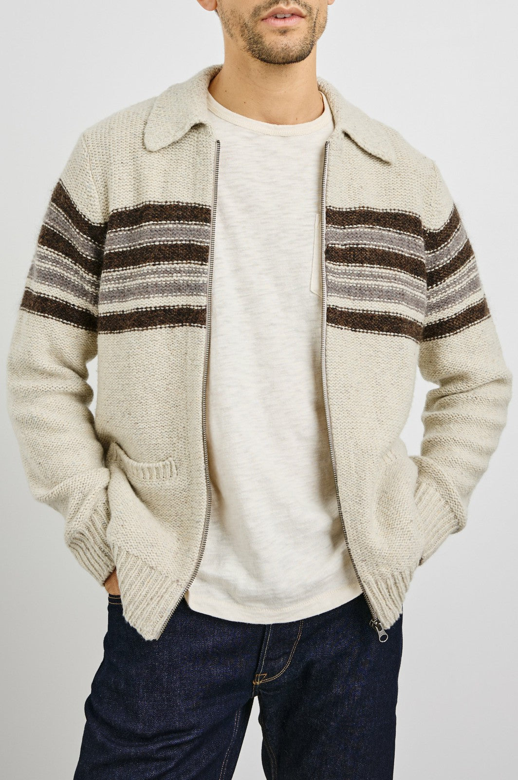 SELDON CARDIGAN - OAT TAR| Rails near me