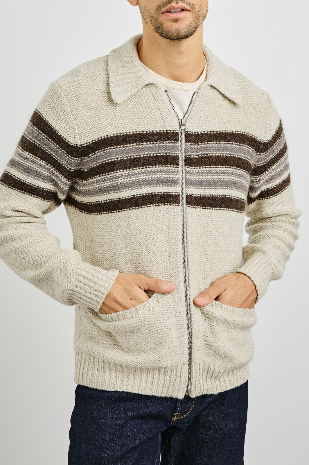 SELDON CARDIGAN - OAT TAR| Rails near me