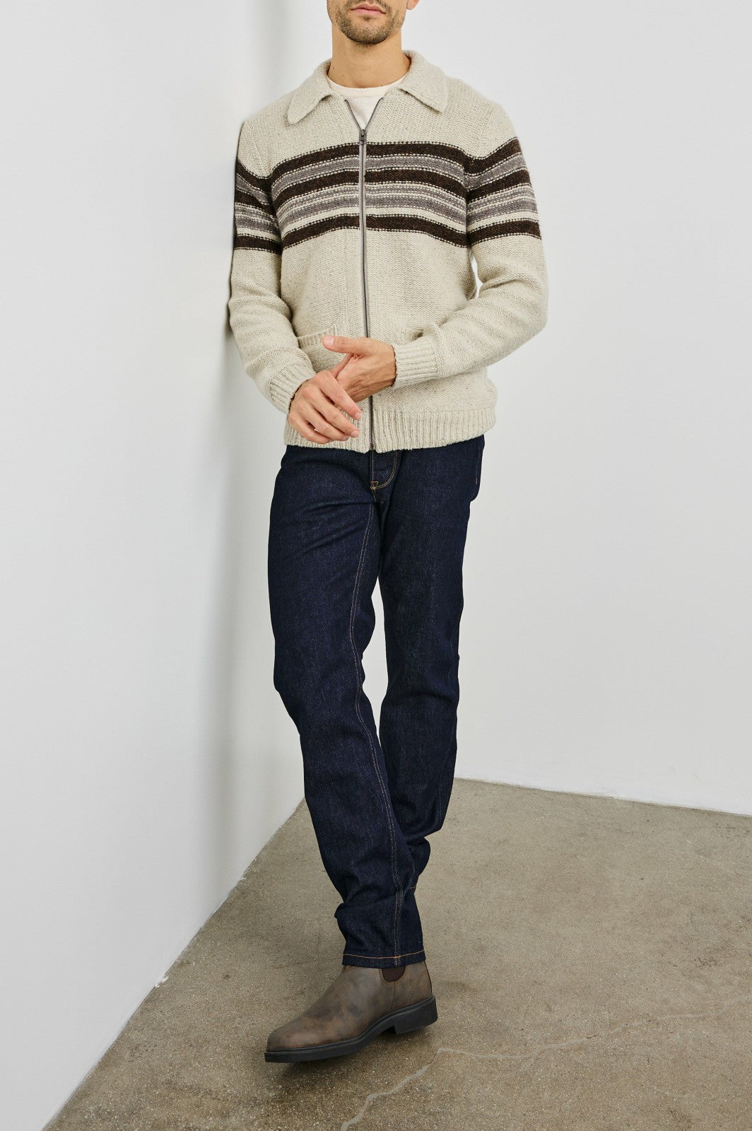SELDON CARDIGAN - OAT TAR| Rails near me