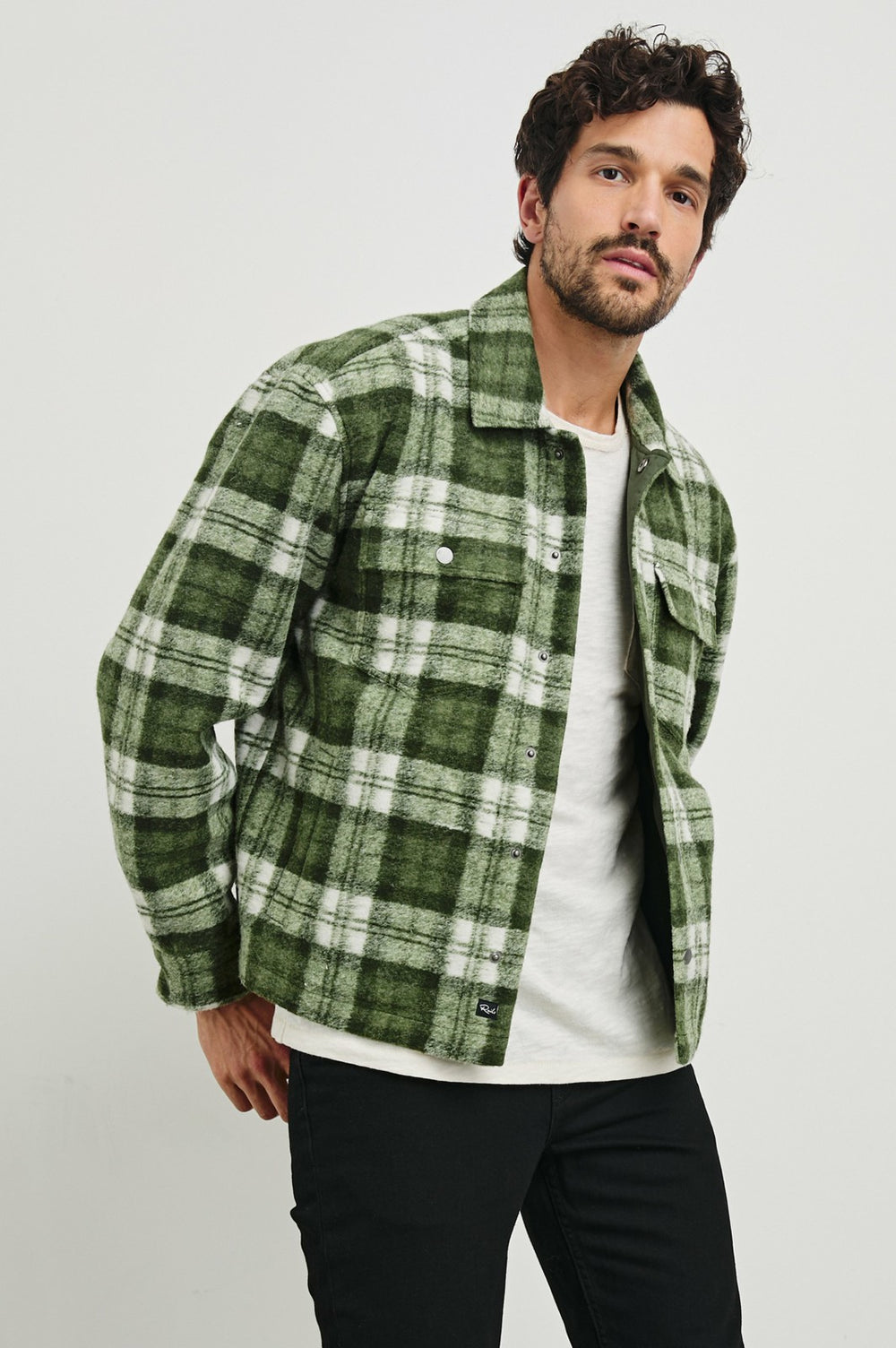 SAXON JACKET - GREEN MIST| Rails outlet