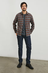 FORREST SHIRT - HICKORY BLUE MELANGE| Rails US