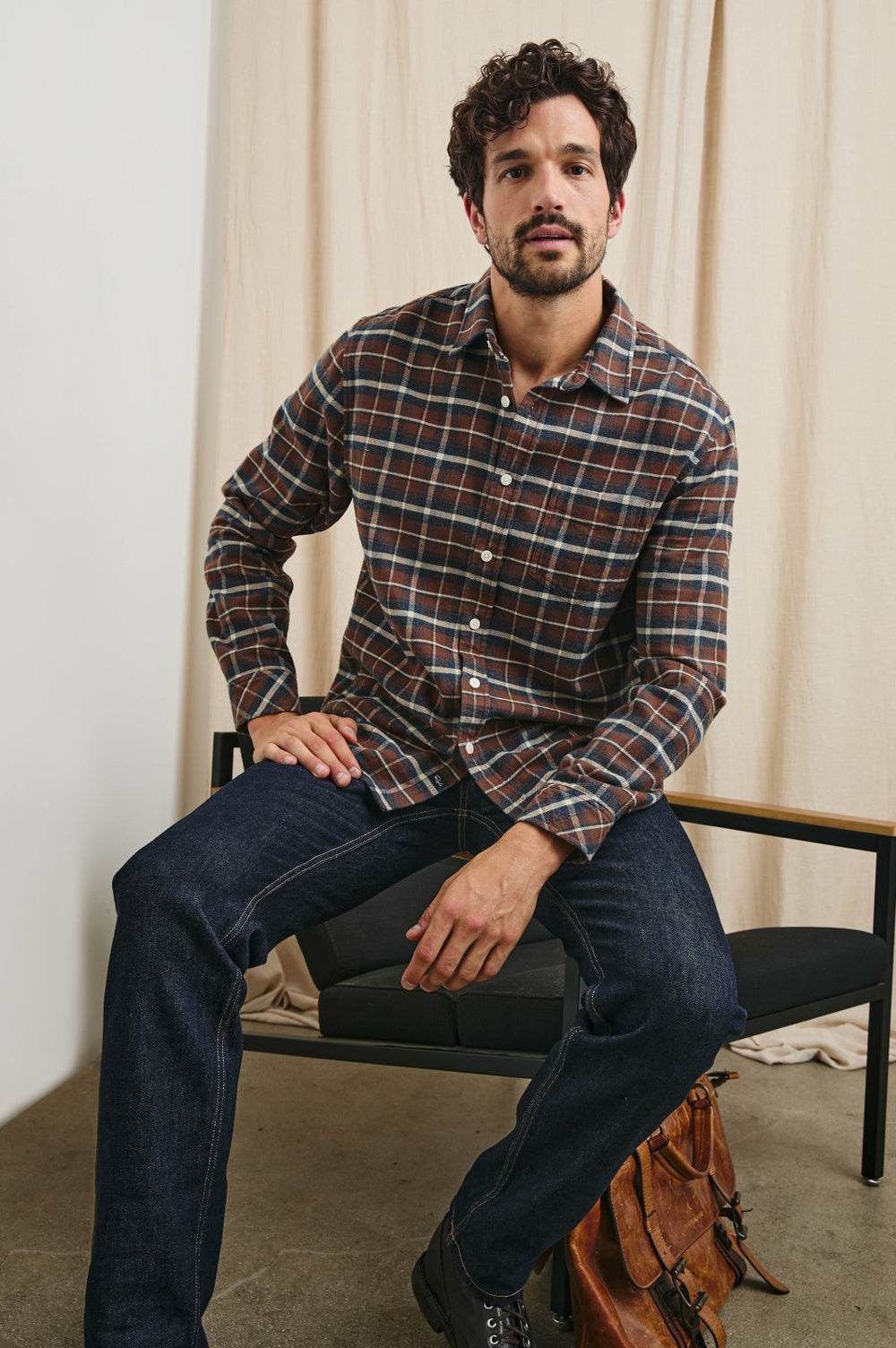 FORREST SHIRT - HICKORY BLUE MELANGE| Rails US
