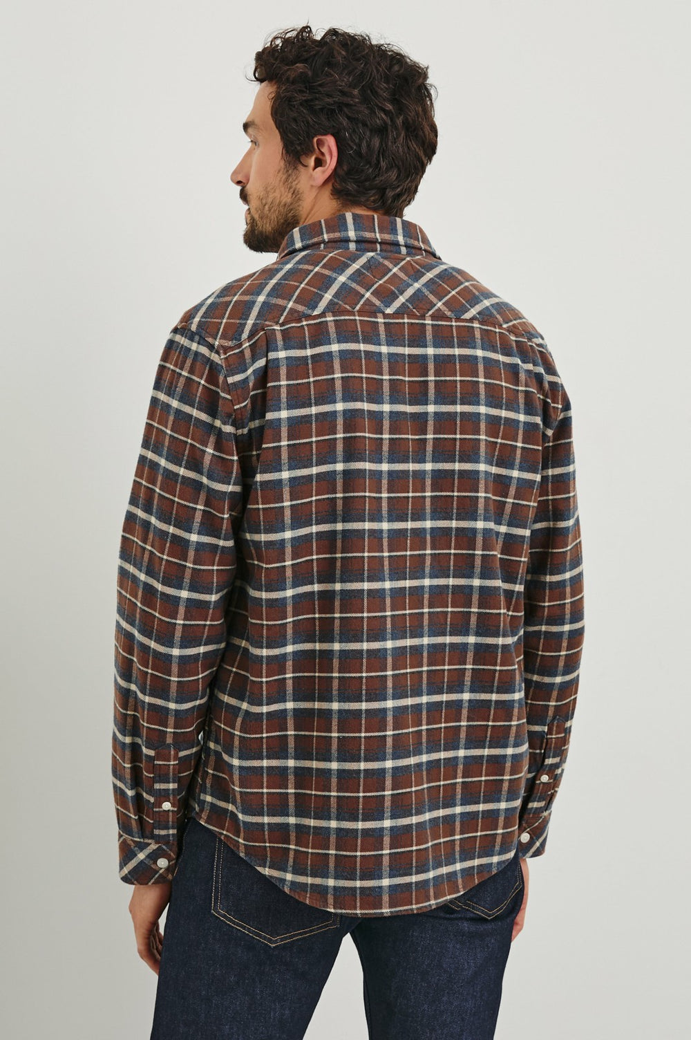 FORREST SHIRT - HICKORY BLUE MELANGE| Rails US
