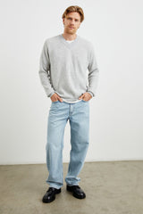 ANSEL SWEATER - GREY MELANGE| Rails outlet