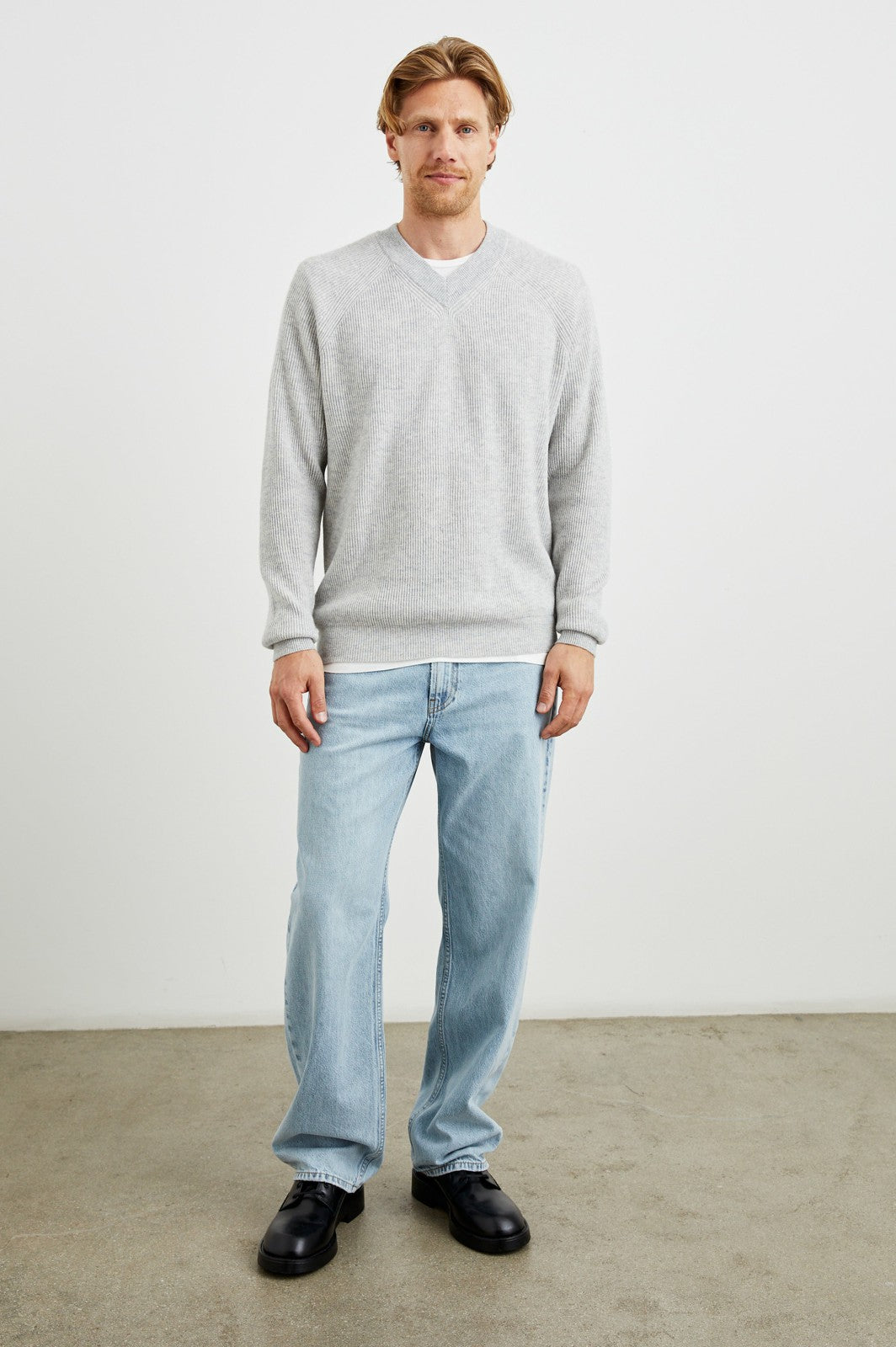 ANSEL SWEATER - GREY MELANGE| Rails outlet