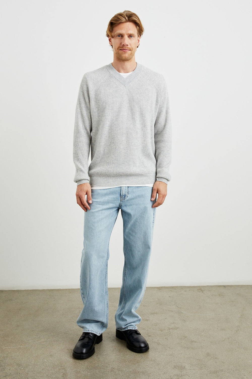 ANSEL SWEATER - GREY MELANGE| Rails outlet