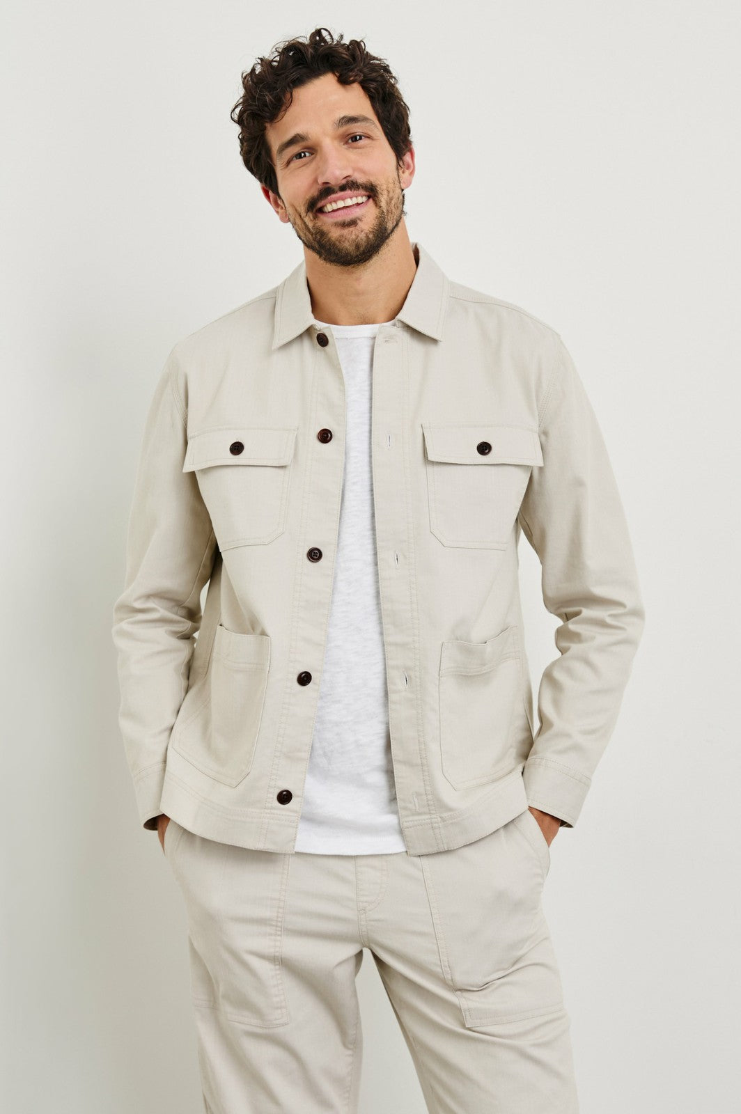 FRANKLIN JACKET - OAT RAILROAD DOBBY| Rails near me