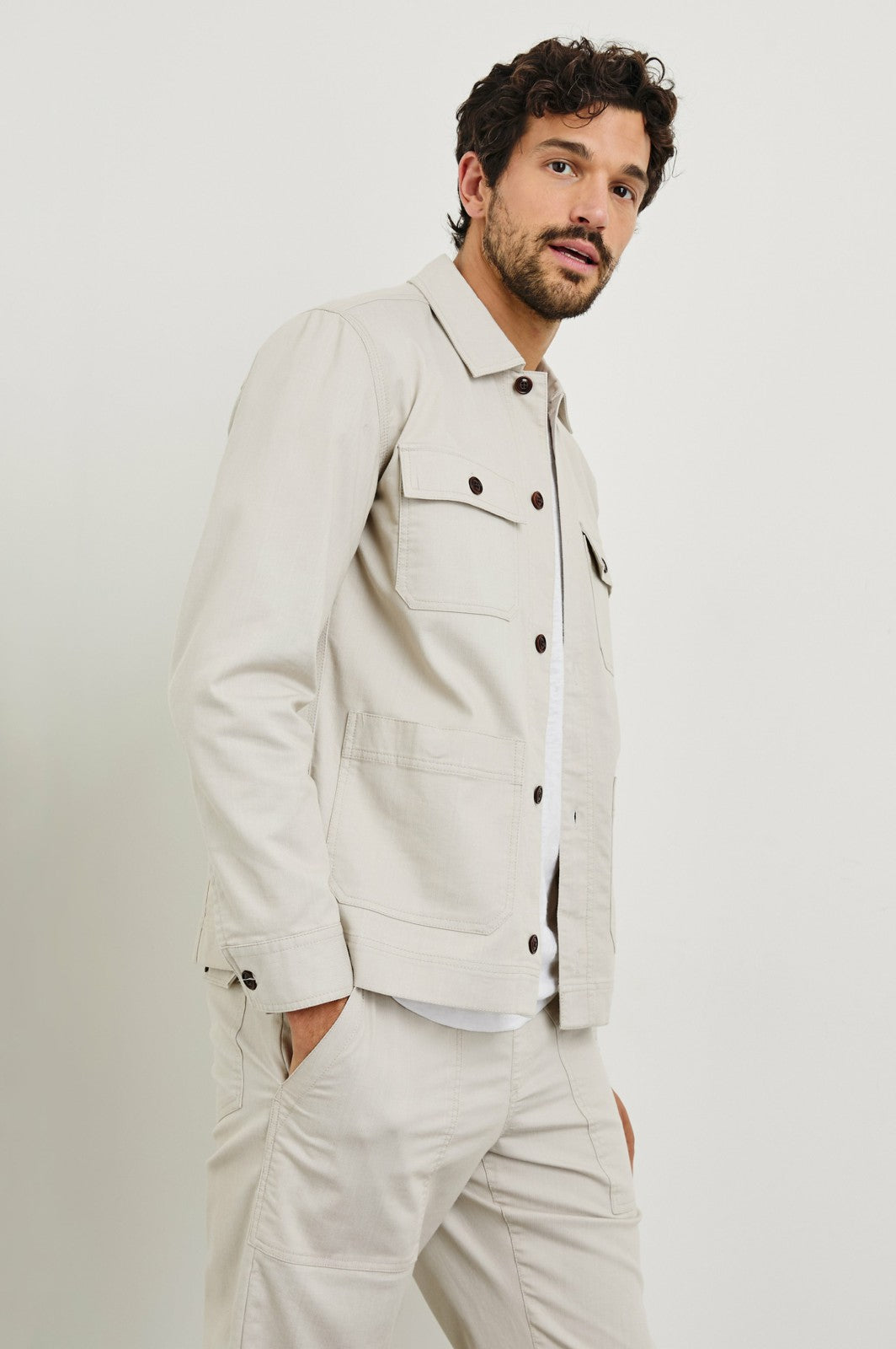 FRANKLIN JACKET - OAT RAILROAD DOBBY| Rails near me