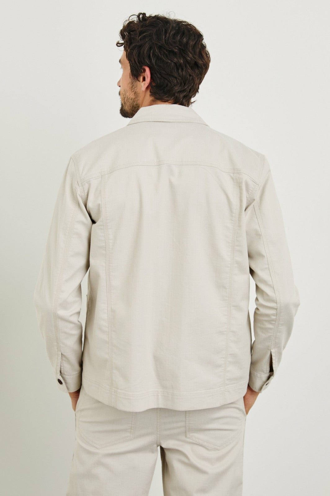 FRANKLIN JACKET - OAT RAILROAD DOBBY| Rails near me