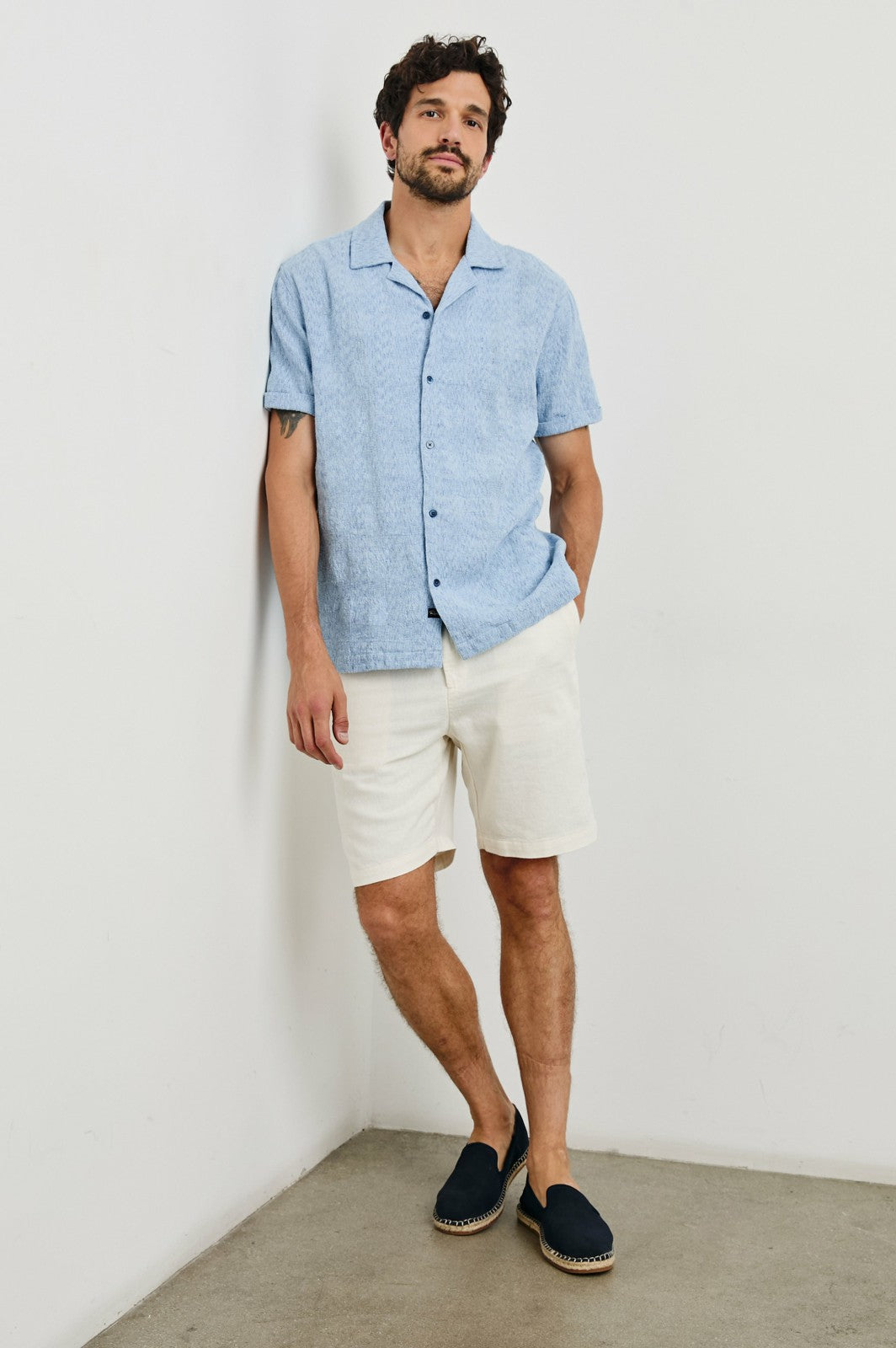 DRESDEN SHIRT - CERULEAN IKAT| Rails discount