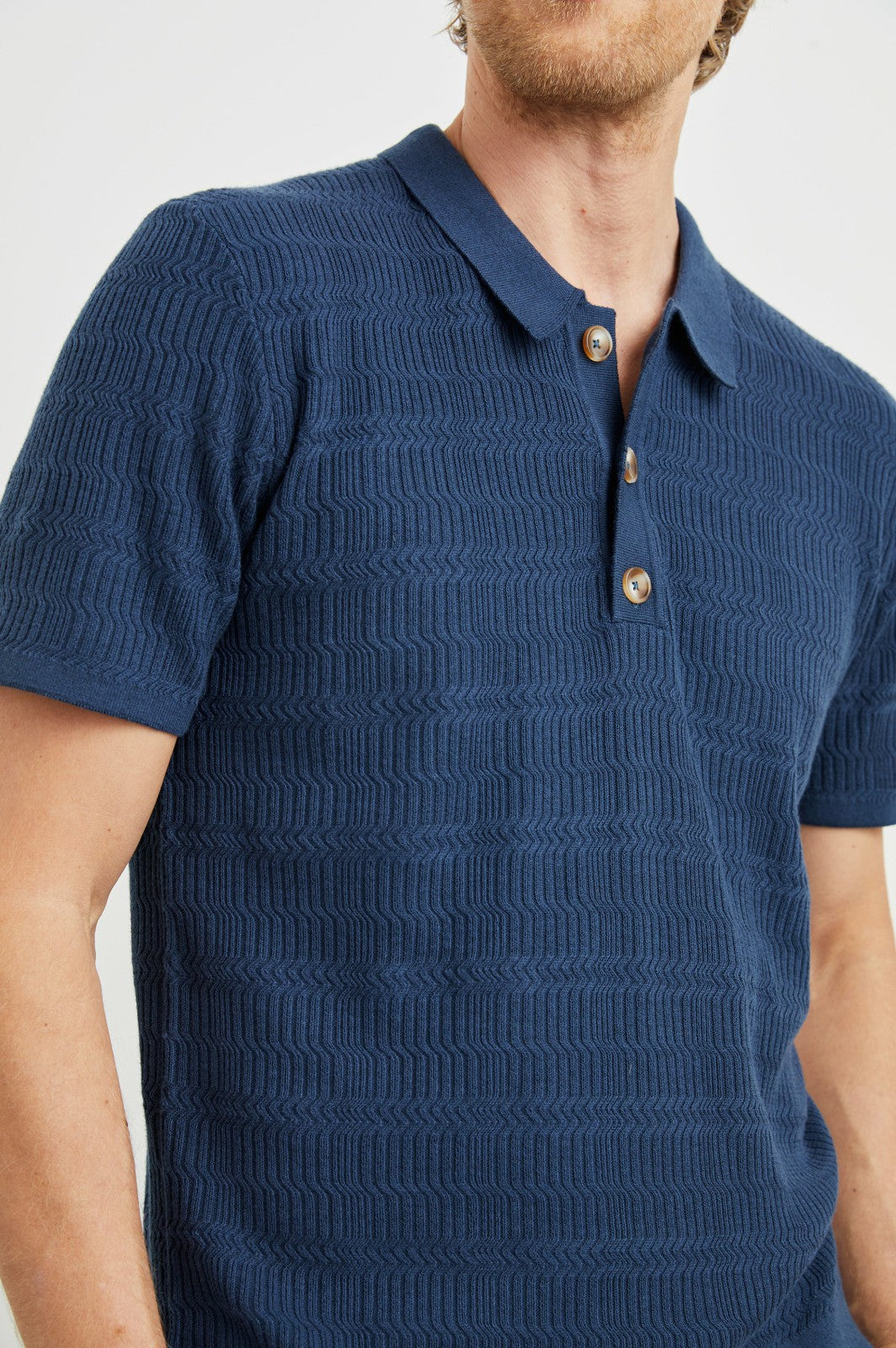 NATHAN POLO SHIRT - PETERSON BLUE| Rails for sale