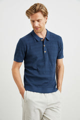 NATHAN POLO SHIRT - PETERSON BLUE| Rails for sale