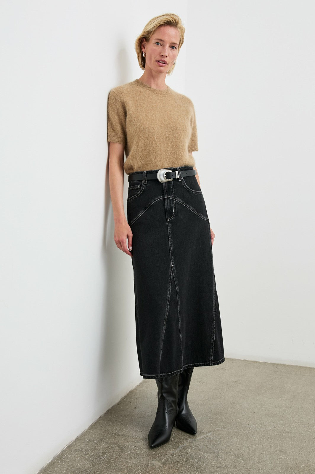 DEL REY SKIRT - BLACK SAND| Rails for sale