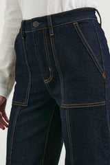 GETTY CROP UTILITY WIDE LEG - MIDNIGHT BLUES| Rails US