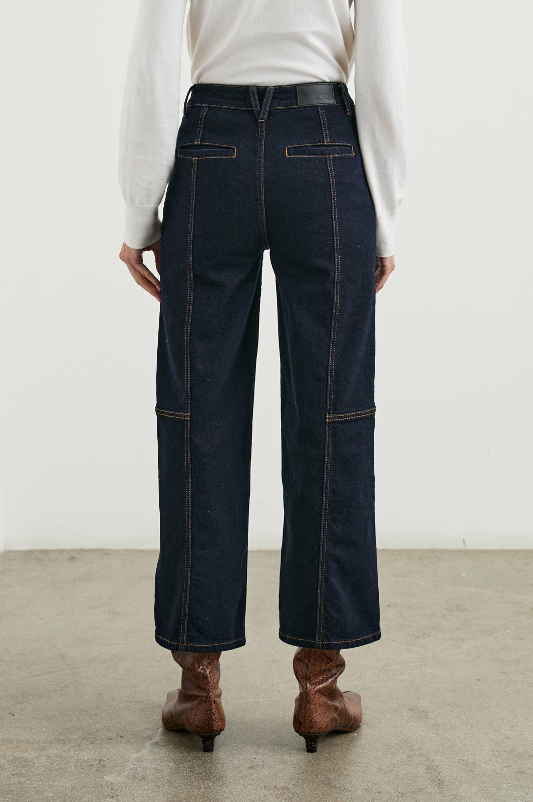 GETTY CROP UTILITY WIDE LEG - MIDNIGHT BLUES| Rails US