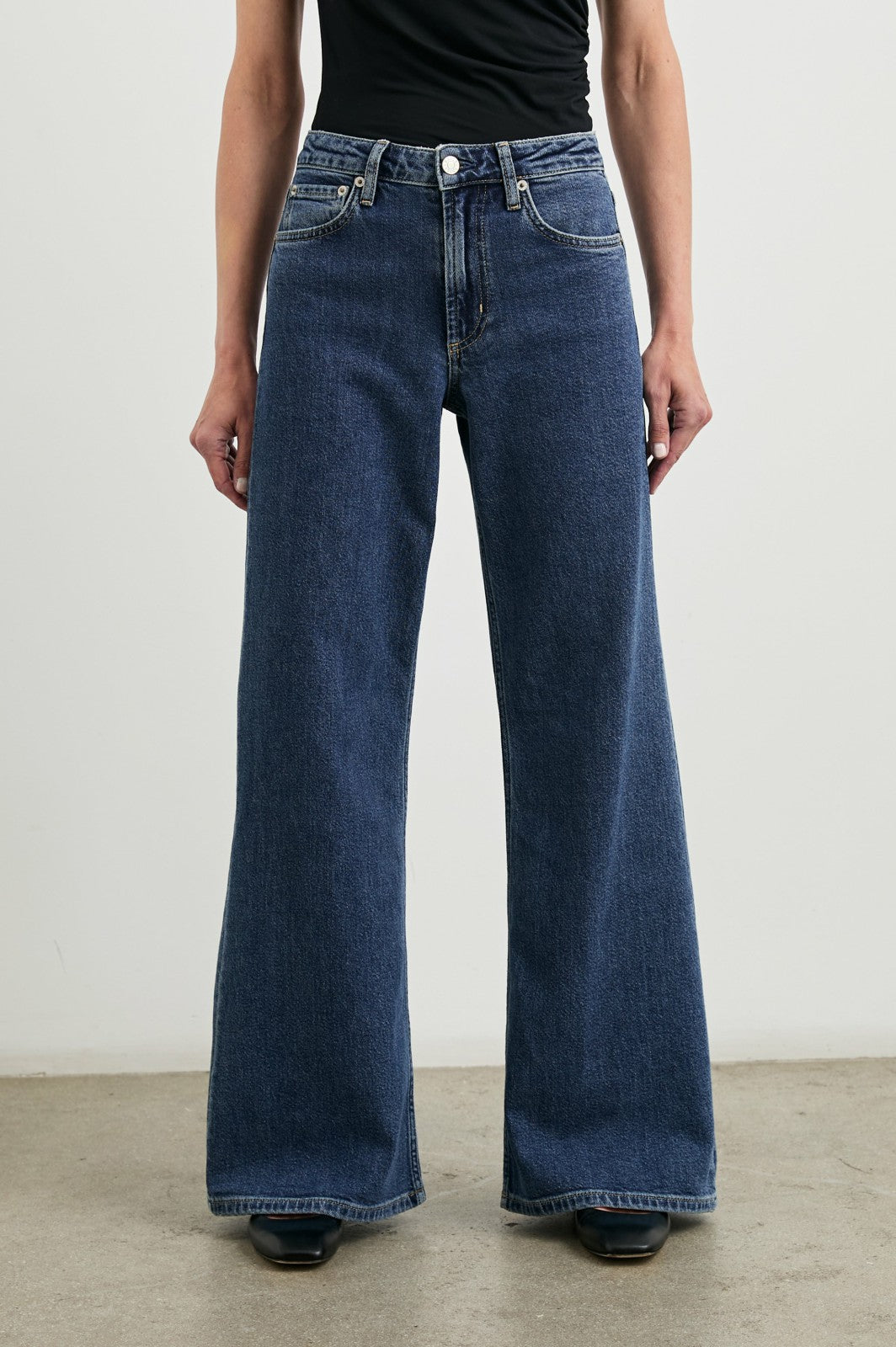 ANGELENO WIDE LEG - PEBBLE BLUE| Rails for sale