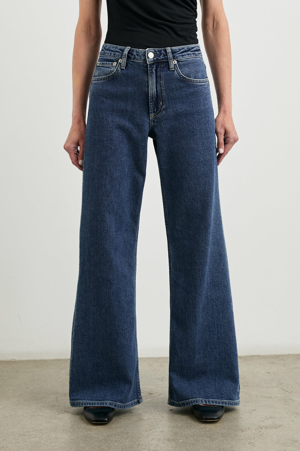 ANGELENO WIDE LEG - PEBBLE BLUE| Rails for sale
