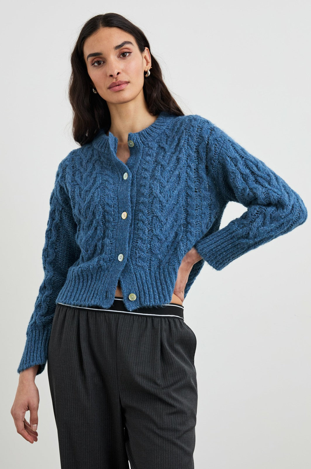 AMELIE SWEATER - LAKE| Rails online
