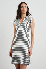 AMIRA DRESS - SAILOR STRIPE TERRY TOWEL| Rails online