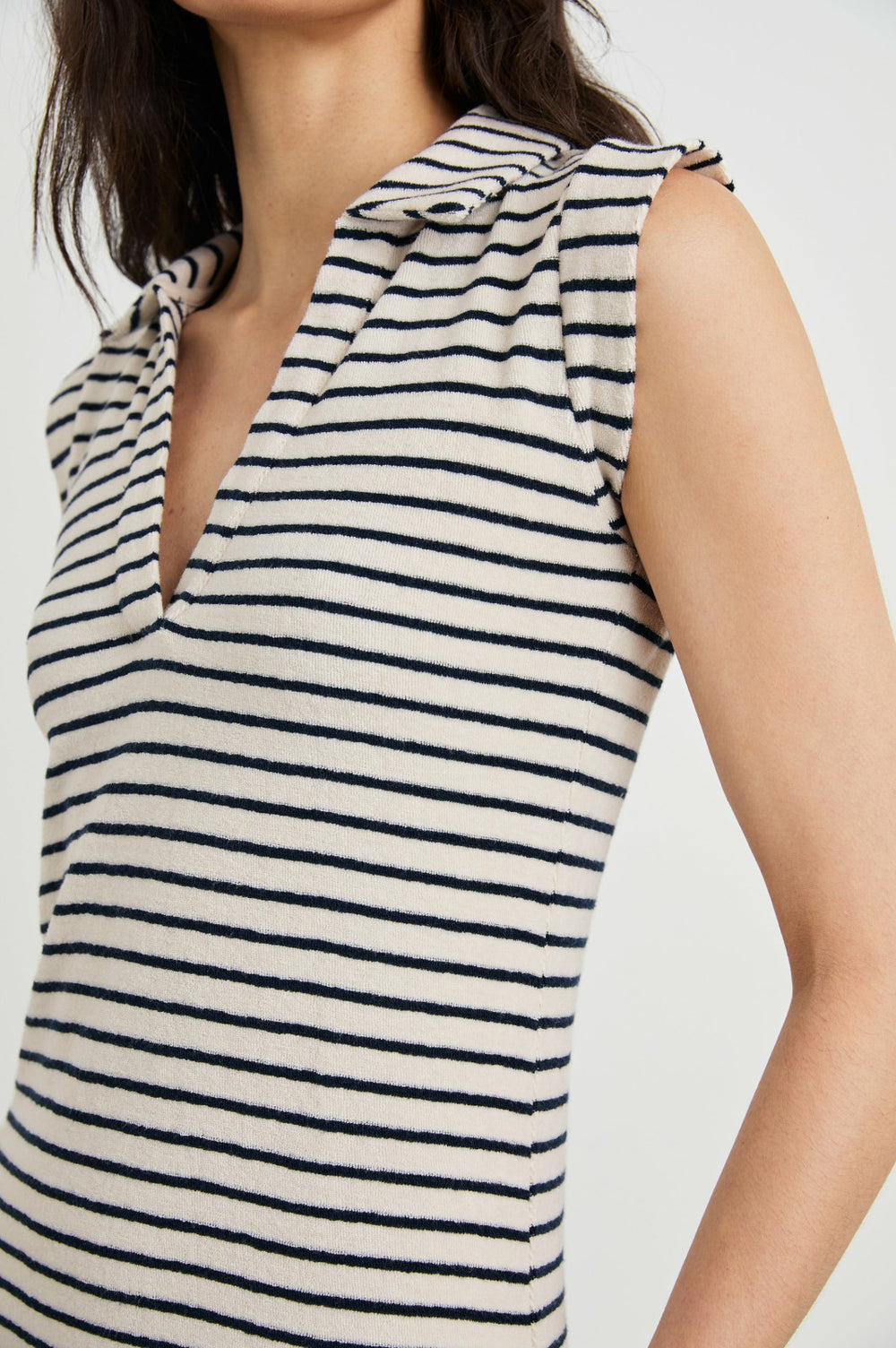 AMIRA DRESS - SAILOR STRIPE TERRY TOWEL| Rails online