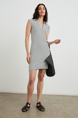 AMIRA DRESS - SAILOR STRIPE TERRY TOWEL| Rails online