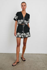 ARMANDA SHORT - BLACK IVORY PALM TREES| Rails on sale