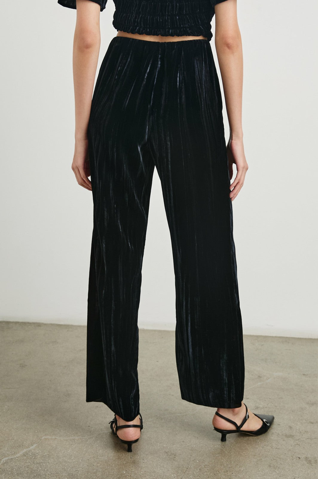 BRISSA PANT - BLACK VELVET| Rails sale
