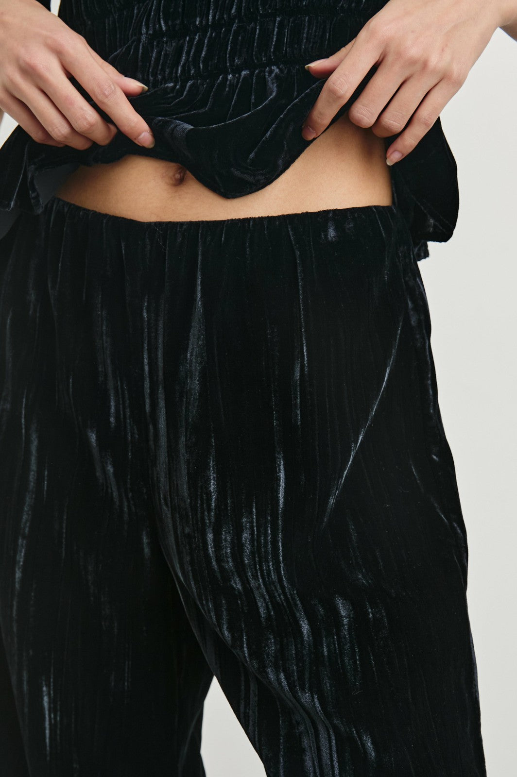 BRISSA PANT - BLACK VELVET| Rails sale