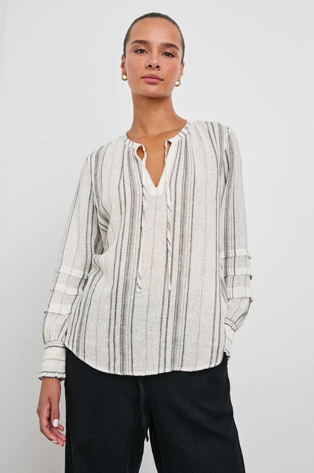 CATERINA TOP - BASQUE STRIPE| Rails outlet