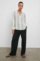 CATERINA TOP - BASQUE STRIPE| Rails outlet