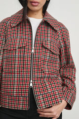 CHEYENNE JACKET - CRIMSON MINI CHECK| Rails near me