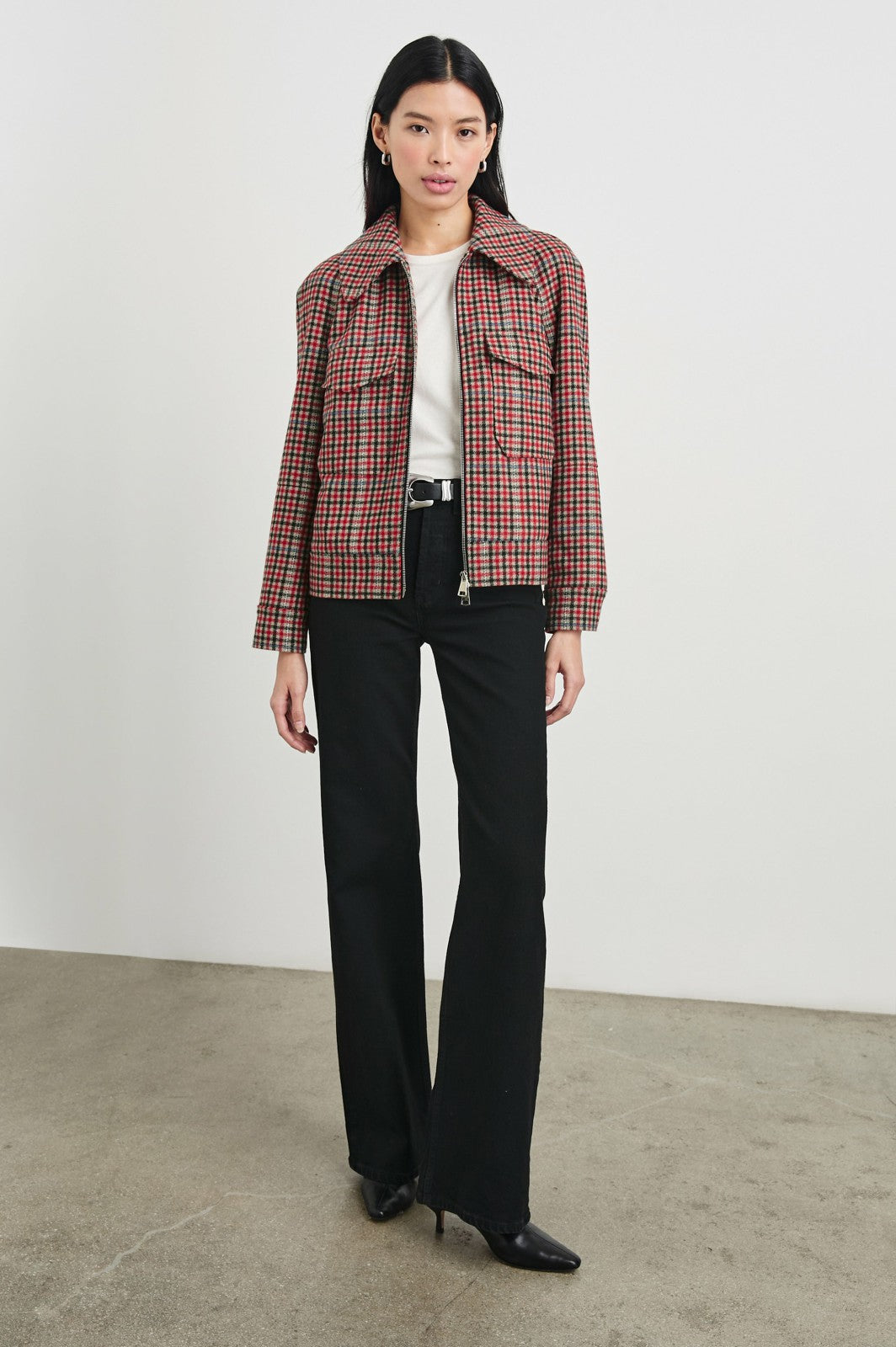 CHEYENNE JACKET - CRIMSON MINI CHECK| Rails near me