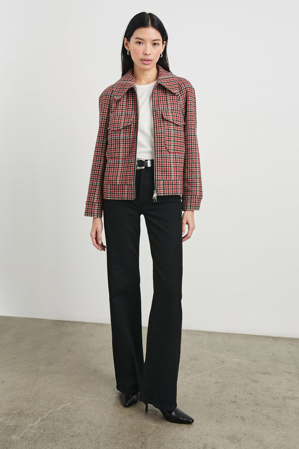 CHEYENNE JACKET - CRIMSON MINI CHECK| Rails near me