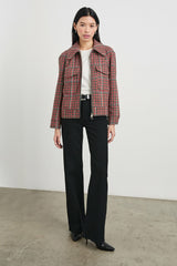 CHEYENNE JACKET - CRIMSON MINI CHECK| Rails near me