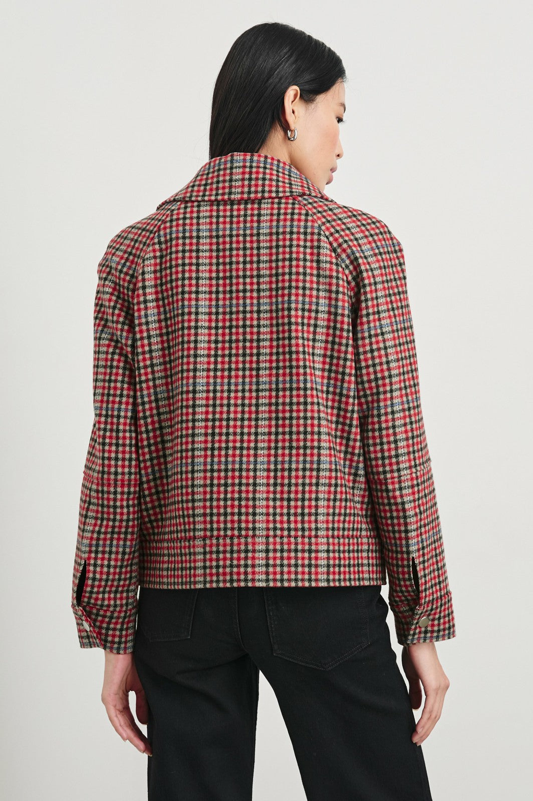 CHEYENNE JACKET - CRIMSON MINI CHECK| Rails near me