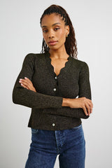DITA CARDIGAN - GOLD LUREX| Rails sale