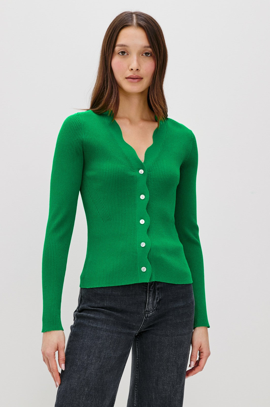 DITA CARDIGAN - KELLY GREEN| Rails discount