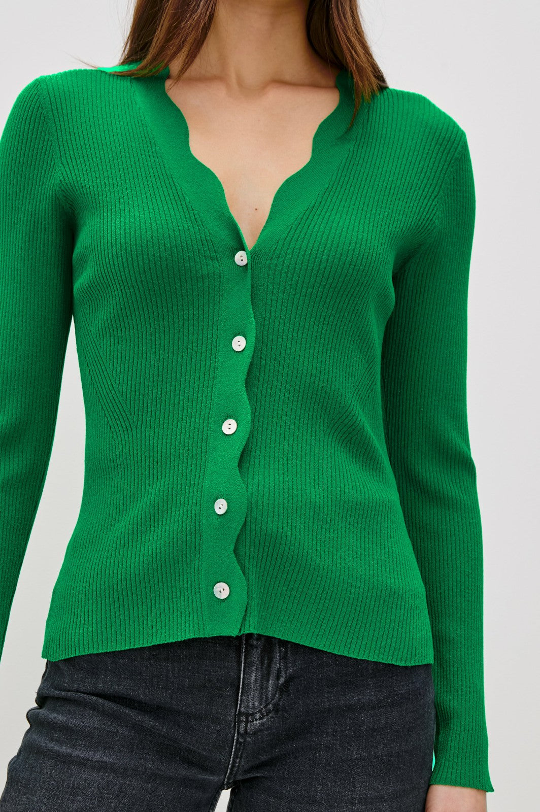 DITA CARDIGAN - KELLY GREEN| Rails discount